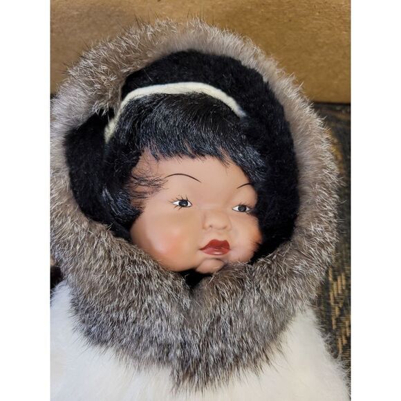 Collectible Memeluck Fur Porcelain Doll with Original Tags - Picture 4 of 11